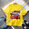 Hot Sale Car Pixar Lightning McQueen Print Cute Kids T-Shirts Girls Clothes Baby Boys Short Sleeve T Shirt Summer Children Tops