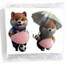 Funny 3D Soft Belly Cat Sticker Squeezeable Waterproof Inu Dog Phone Case Decoration Self-Adhesive Silicone Animal Laptop Decal