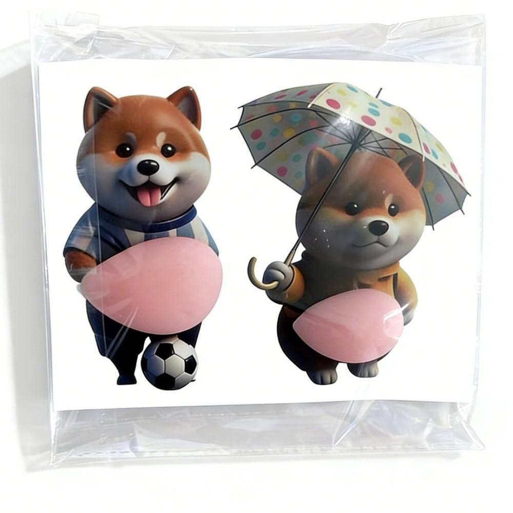 

Funny Inu Dog Phone Case Decoration Waterproof Animal Laptop Decal Children s Birthday Party Style C