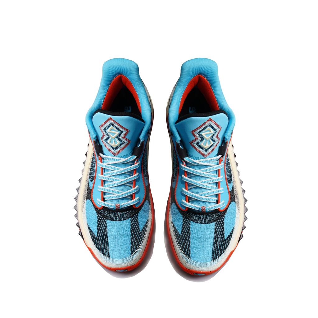 Anta Crazy Tide 6 Pro Thunderbird Bequeme Vielseitige Rutschfeste Abriebfeste Mid-Top Basketballschuhe Herren Sneaker Blau Schwarz Weiß 112521111S-6