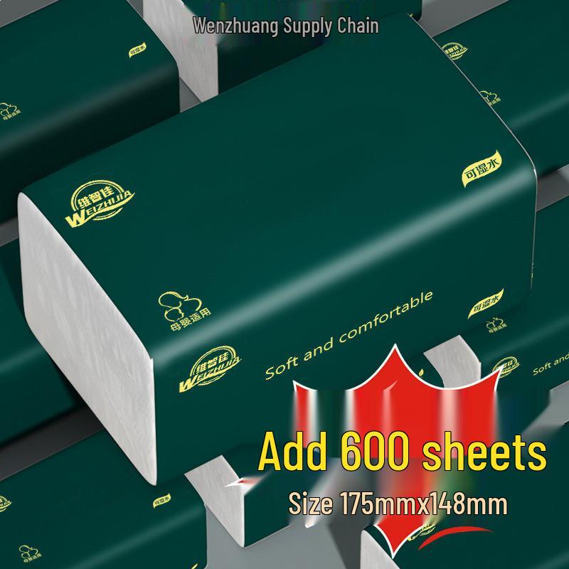 Large Box Five-Layer Thick Facial Tissue Paper Towels for Home Use