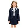 Giacca Suit Scolastica Unisex per Bambini con Collo a Revers e Manica Lunga
