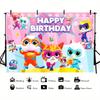 SuperKitties Background Photography Castle Wizard Platform First Night Street Birthday Party Decoration Gifts Props Poster