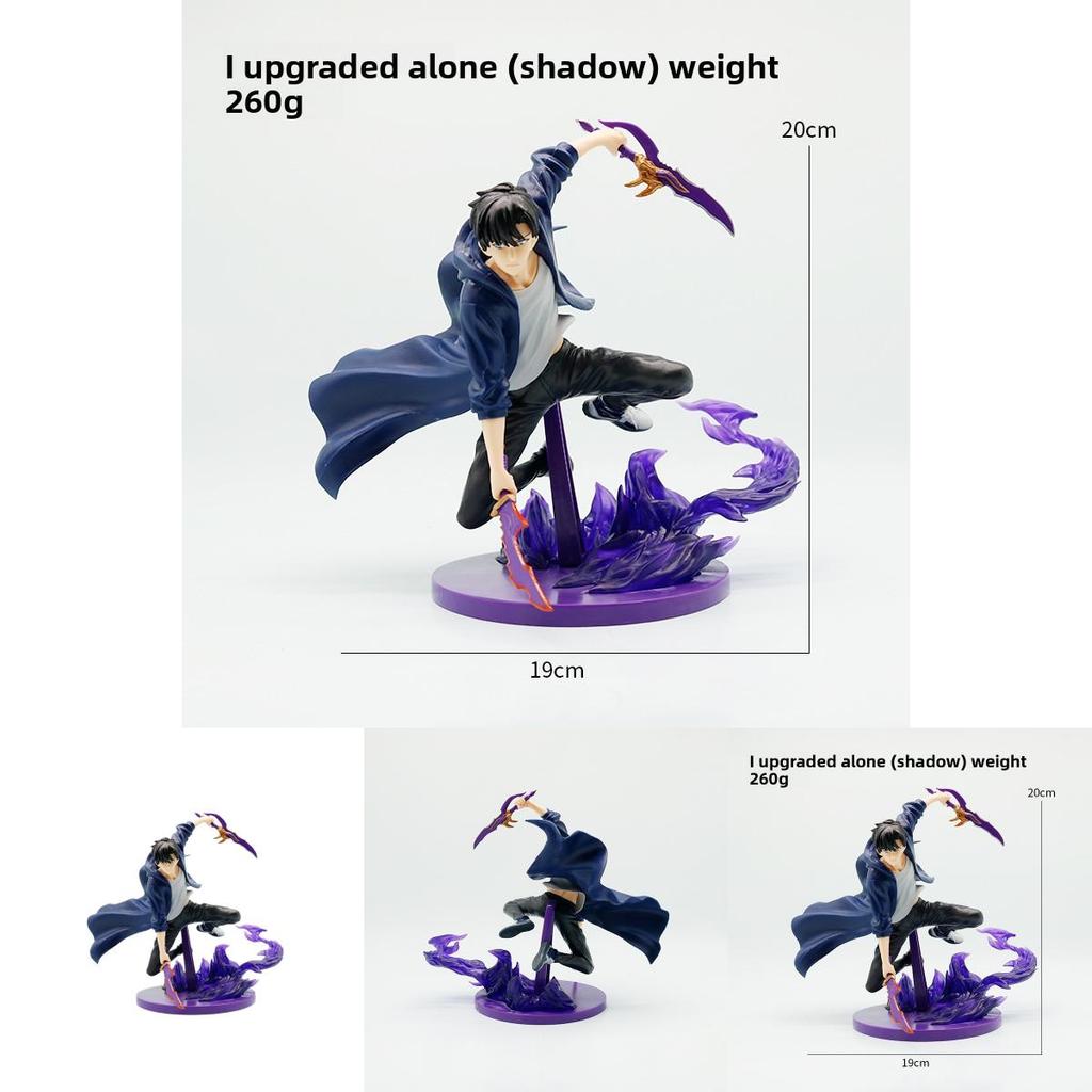Solo Leveling Sung Jin Woo Pvc Model With Battle Pose For Collectors Display And Anime Fans