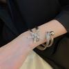 Irregular Starfish Cuff Bracelets Jewelry Crystal Starfish Bangles Star Armband Arm Chain  Women