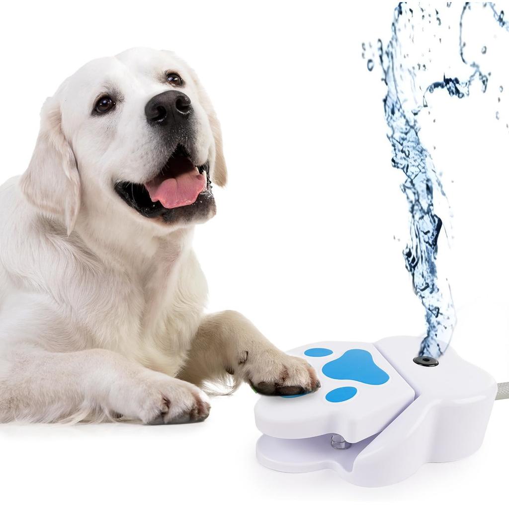 Outdoor Dog Cooling Sprinkler Toy For Large and Small Breeds Garden Pet Water Fountain Drinking Water Dispenser