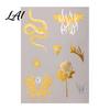Girls Tattoo Sticker Golden Silver-color Metallic for Women Girls Temporary Tattoos Face Body Arm Decoration Waterproof Fake Decal Wedding