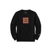 Court Culture Dragon Following Style Geometric Pattern Embroidered Round Neck Long Sve Sweatshirt Men Sweatshirt Black LMT003642CST00FK11000