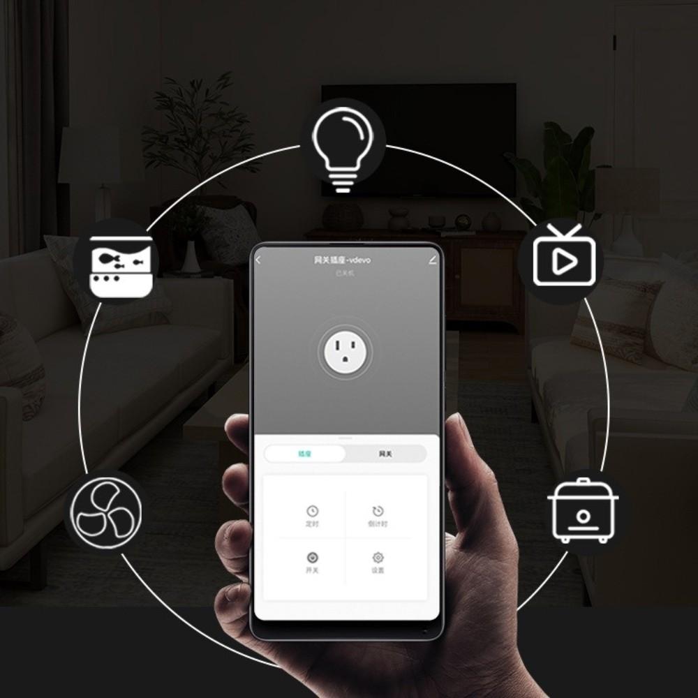 US Plug US Smart Plug 110-240V 10A Smart Home Socket Mini WiFi Smart Plug  Voice Command System