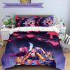 Set Biancheria da Letto KPOP Hunter 3 Pezzi Copripiumino Chiusura Include 1 Copripiumino & 2 Federe per Tutte le Stagioni Camera da Letto Casa Arredamento Stanza del Dormitorio