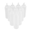 240ml 10pcs / Set Plastic Condiment Dispenser for Sauce Oil Cream Vineger (White)