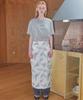 Enor Cargo String Wave Skirt - Gray