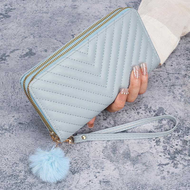 Women's Embroidered Long Wallet Clutch, 2024 Korean Summer/Autumn Edition, with Multi-Card Slots