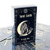 Tarot Cards 78pcs Cards Deck English Visions Divination Edition Board Game For Beginners, Camping Game Pocket Size Tarot Deck