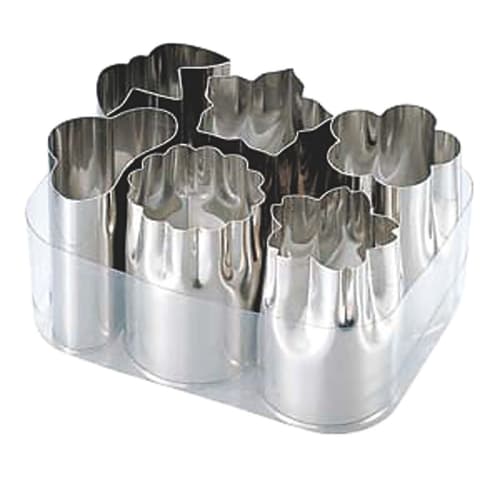 Shimotori Corporation Large Vegetable Cutter, Set of 6, 18-8 Stainless Steel, Made In Japan, 131