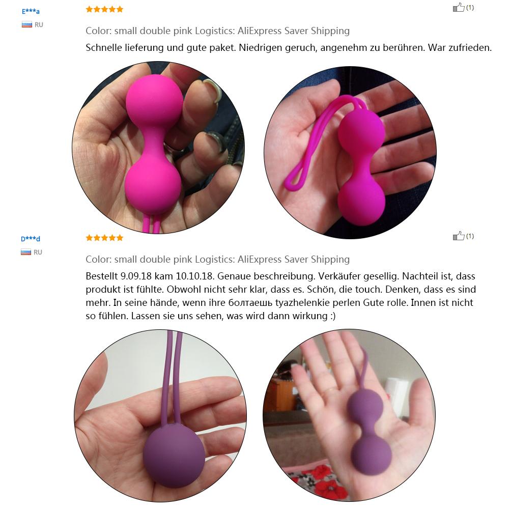 1 Set Safe Silicone Kegel Balls Vaginal Ball Geisha Ball Vaginal Tighten Exercise Machine Beads Sex Toys for Women Ben Wa Balls