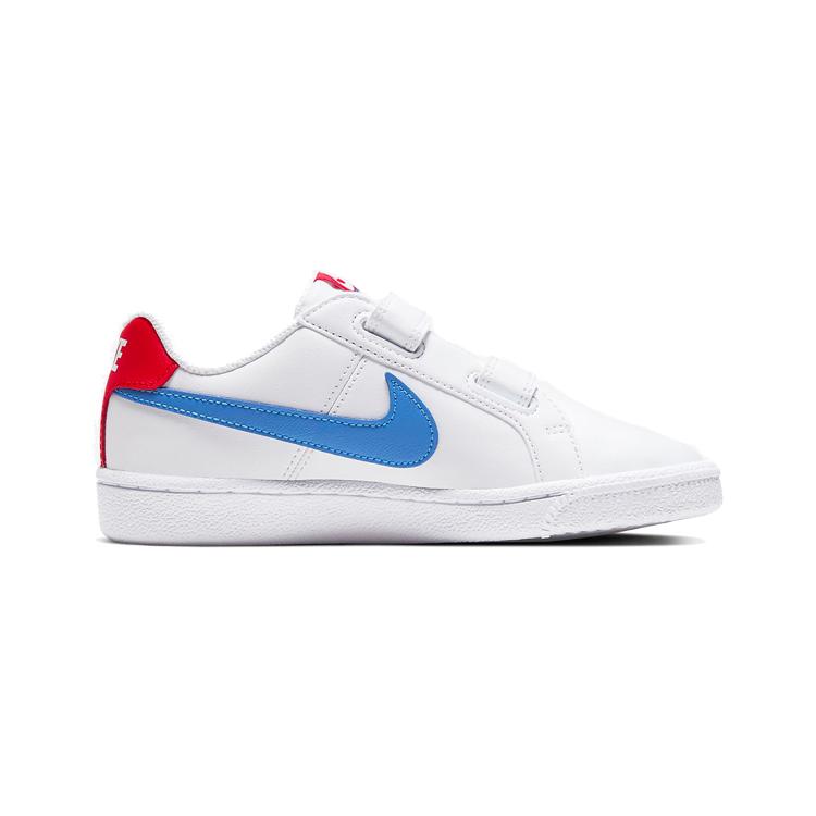 Nike Comfortable Low Top Skateboard Shoes White Blue Kids' 833536-109