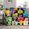 Custom Name Happy Tree Celebration Blanket Bed Sofa Blanket Flannel Blanket for Camping, Hiking, Picnic Essentials,gift for Family and Friends