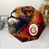 Galatasaray Fashionable Automatic Opening/Closing Folding Umbrella. Portable and Foldable, Ideal for Gift, Travel, and Daily Use.
