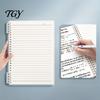 Minimalist Diary for Students A5 Spiral Notebook, Lined /Horizontal Grid/Blank Inner Page, Notebook Writing Morandi Solid Color Cover Sketchbook
