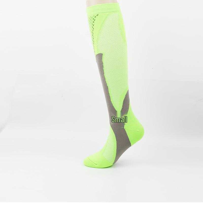Nylon Sport Compression Socks - Unisex Breathable, Lightweight Calf Support for Cycling