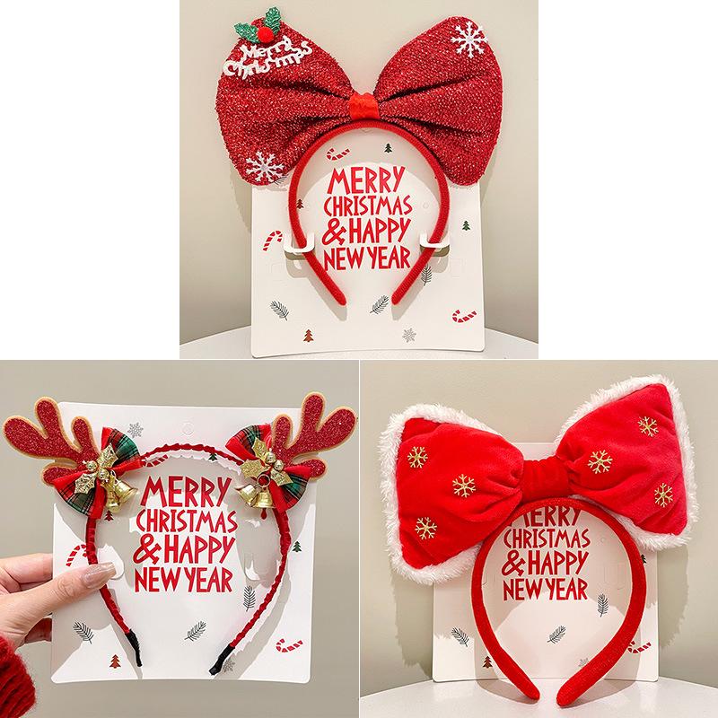 Mori Style Reindeer Antler Headband: Cute Christmas Hair Clip for Women & Kids