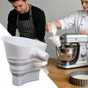 Silicone Flour Funnel Foldable Food Grade Silicone Easy-Pour Dishwasher Safe 5-Quart Mixer Funnel Attachment for Sugar Cocoa