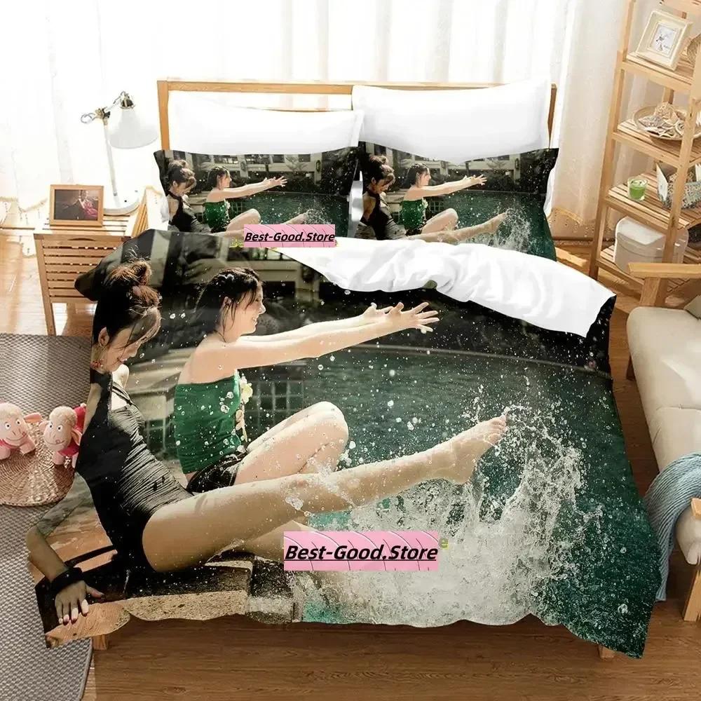 

Goddess Asian Women Bedding Set Single Twin Full Queen King Size Bed Set Adult Kid Bedroom Duvetcover Sets parure de lit Bed EU Single(135*200cm)3pcs