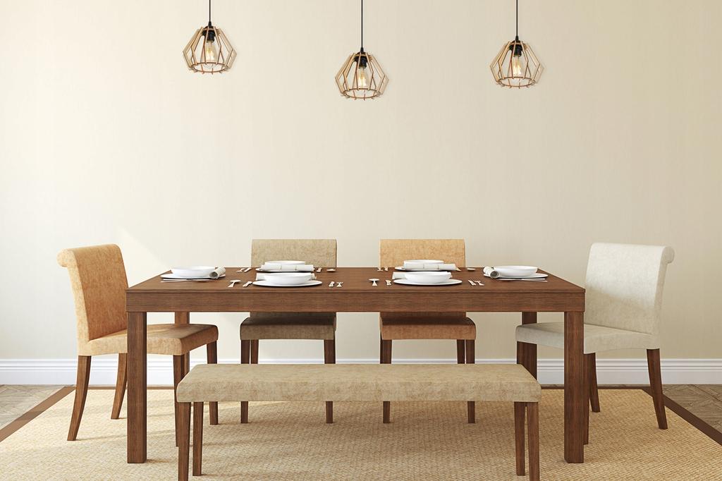 MODERN WOODEN LED CEILING HANGING LAMP