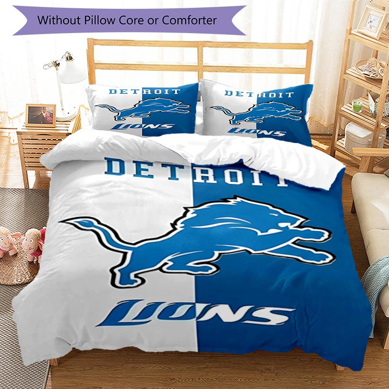 3pcs Football Team (14) Design Cover Set - HD Printed Bedding with 1 Cover and 2 Pillowcases - Perfect for Home and Dorm Decor