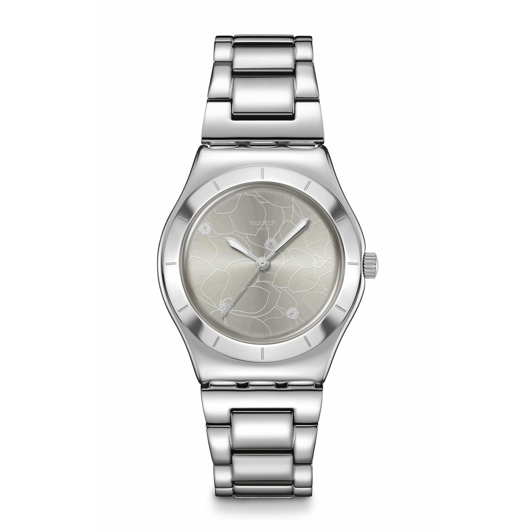 

Wristwatch IRONY MEDIUM PETAL BLISS YLS237G Gray [Swatch] Women s сірий колір