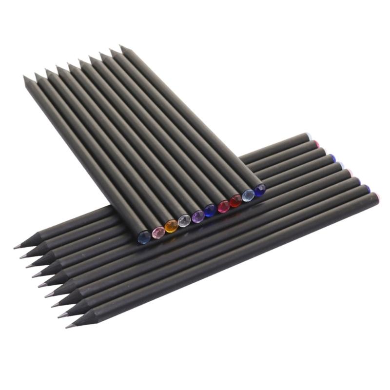 

100Pcs Carbon Pencil with Diamond Top, Wood Pencils Sketch Pencil, for Kid Student Adult Writing Drawing Sketching 1