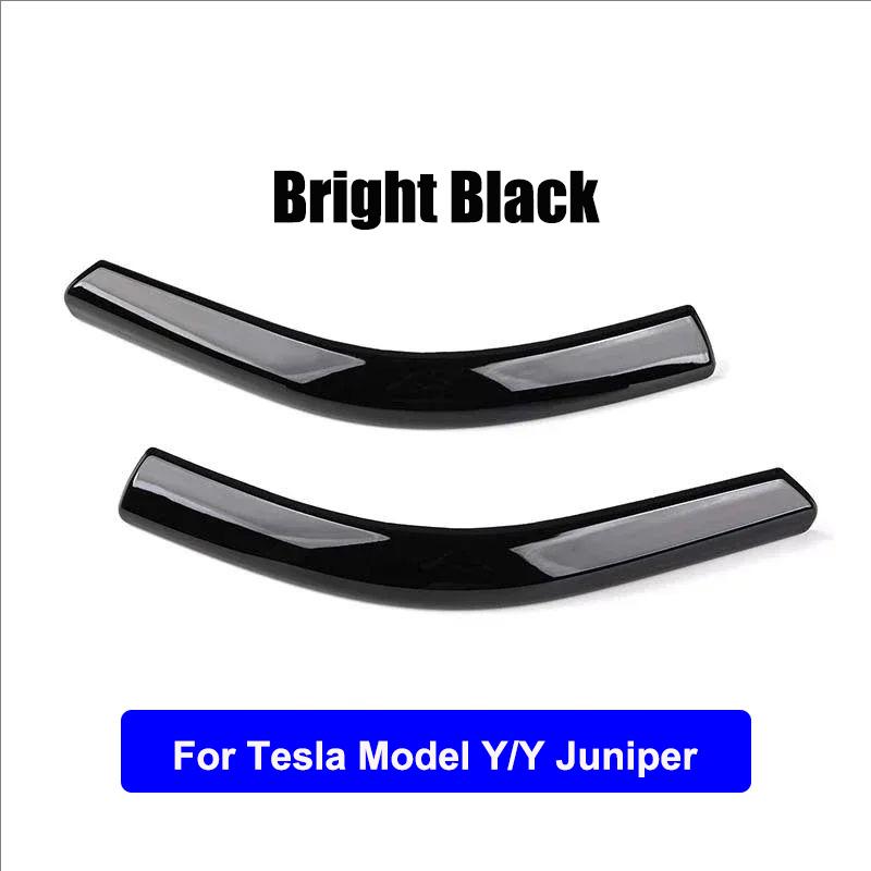 

ABS Car Rearview Mirror Anti-collision Trim Strips For Tesla Model Y Model 3 - ModelY Juniper 2025 Model3 Highland 2024 For Model Y Black