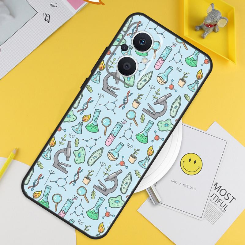 Vintage Chemistry Laboratory For OPPO Reno 8T 11F 12F 13F 14F 7 8 Lite 10 11 12 13 14 Pro OPPO Find X9 X8 X5 X6 Pro Case