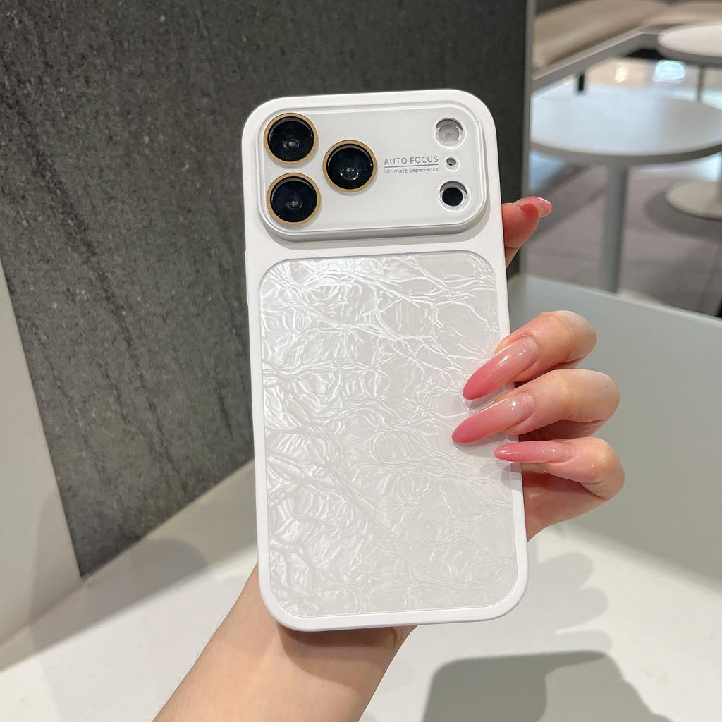High-Value Niche Ice Crack Pattern Case for iPhone 17 Pro Max and Apple 16 Pro – Full Coverage with Drop Protection.