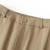 XiHui Women's Elastic High-Waist Straight-Leg Casual Pants