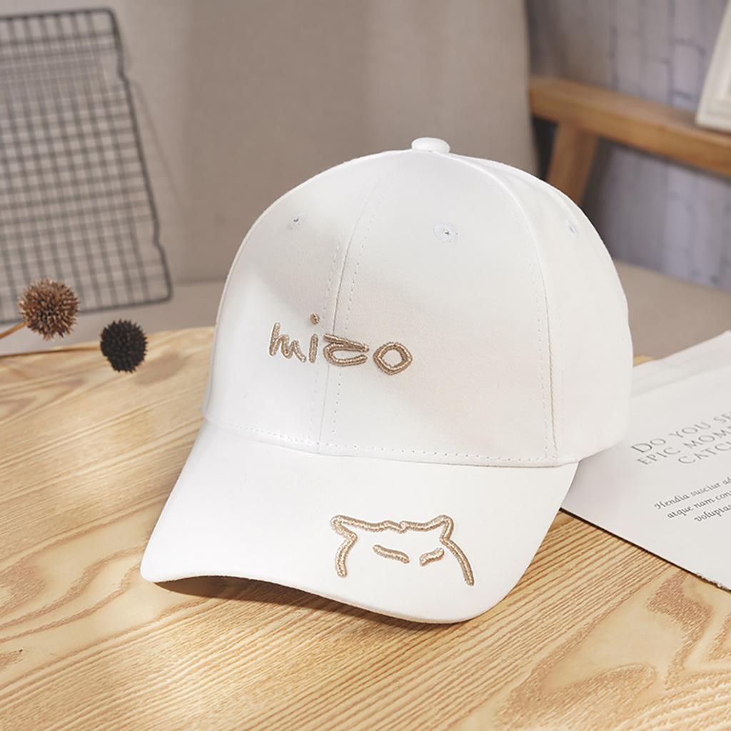 Tongue Duck Blocking UV Protection Sun Women For Hat Baseball Stitching Embroidered Cat Ricygvm Hats Cute Letter Peaked Cap Unisex Solid Color