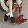The First Layer of Cowhide Thick Baseplate Shoes Women's New Autumn and Winter Shoes Versatile Trendy Lightweight Sports and Leisure Shoes