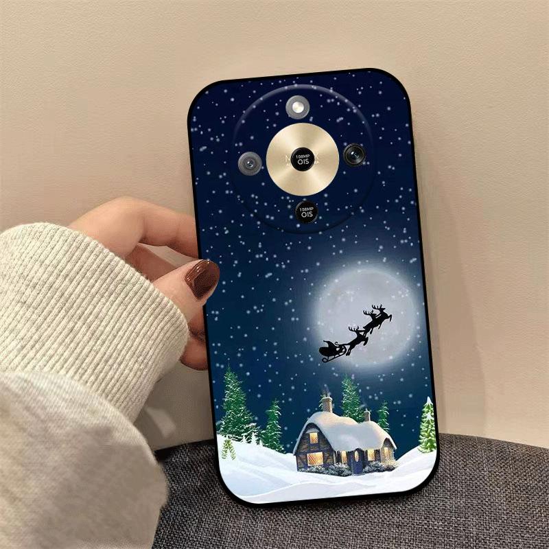 For Honor X9d X70 X9a X9b X9c X6C X5C Plus Case Christmas Painted Soft TPU Silicone Cover For Honor Magic8 Lite Phone Case Coque