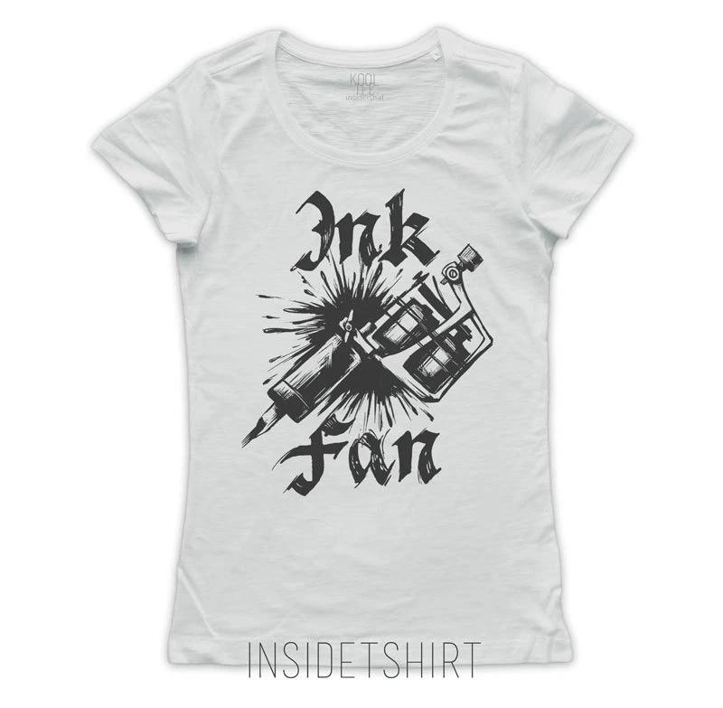 TATTOO MACHINE T-SHIRT jersey women tattoo studio back ink T-SHIRT GIRL XL