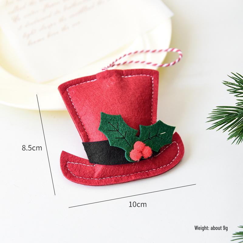 NUCHI Mini Christmas Gift Bags & Hat Ornaments for Tree Decor