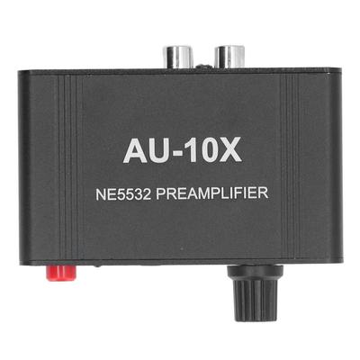 Amplificateur de casque 20 dB Signal sonore stéréo Préamplificateur phono avec entrée casque RCA 3,5 mm