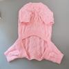 Knitted Pet Sweater Small To Medium Dogs Winter Warm Four-Legged Coat With Hat - Red White Blue Pink Gray