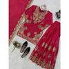 Presenting  New Designer Embroidered Chinon Silk Sharara Suit With Sequence Embroidered Work