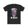 Usa Skull Liberty Or Death UnisexS Cotton Crew T Shirt