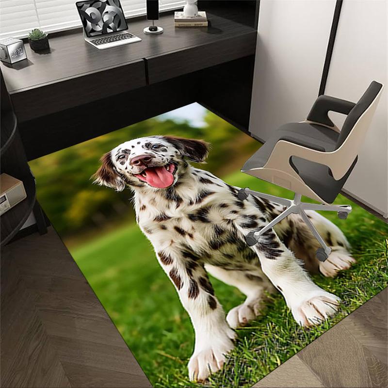 

1PC Dalmatian dog Non-Slip Floor Carpet Compatible for Office&Living Room&Bedroom&Dining room - Flat- Soft & Pattern, Vibrant Colors-W271 60cm by 90cm