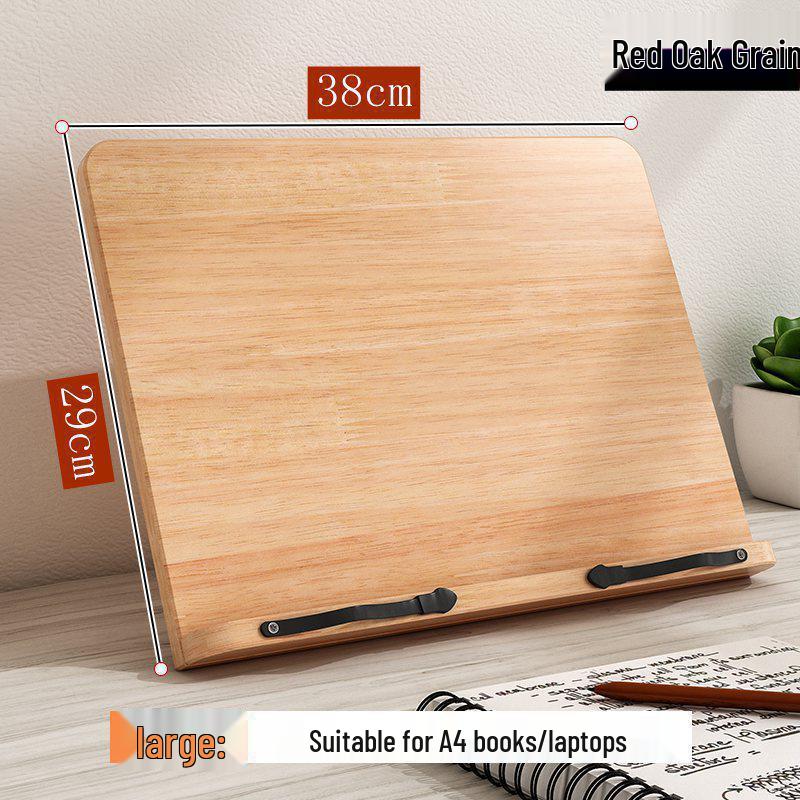 Bamboo Calligraphy & Reading Stand - Adjustable Book Support for Students & Sutra Recitation