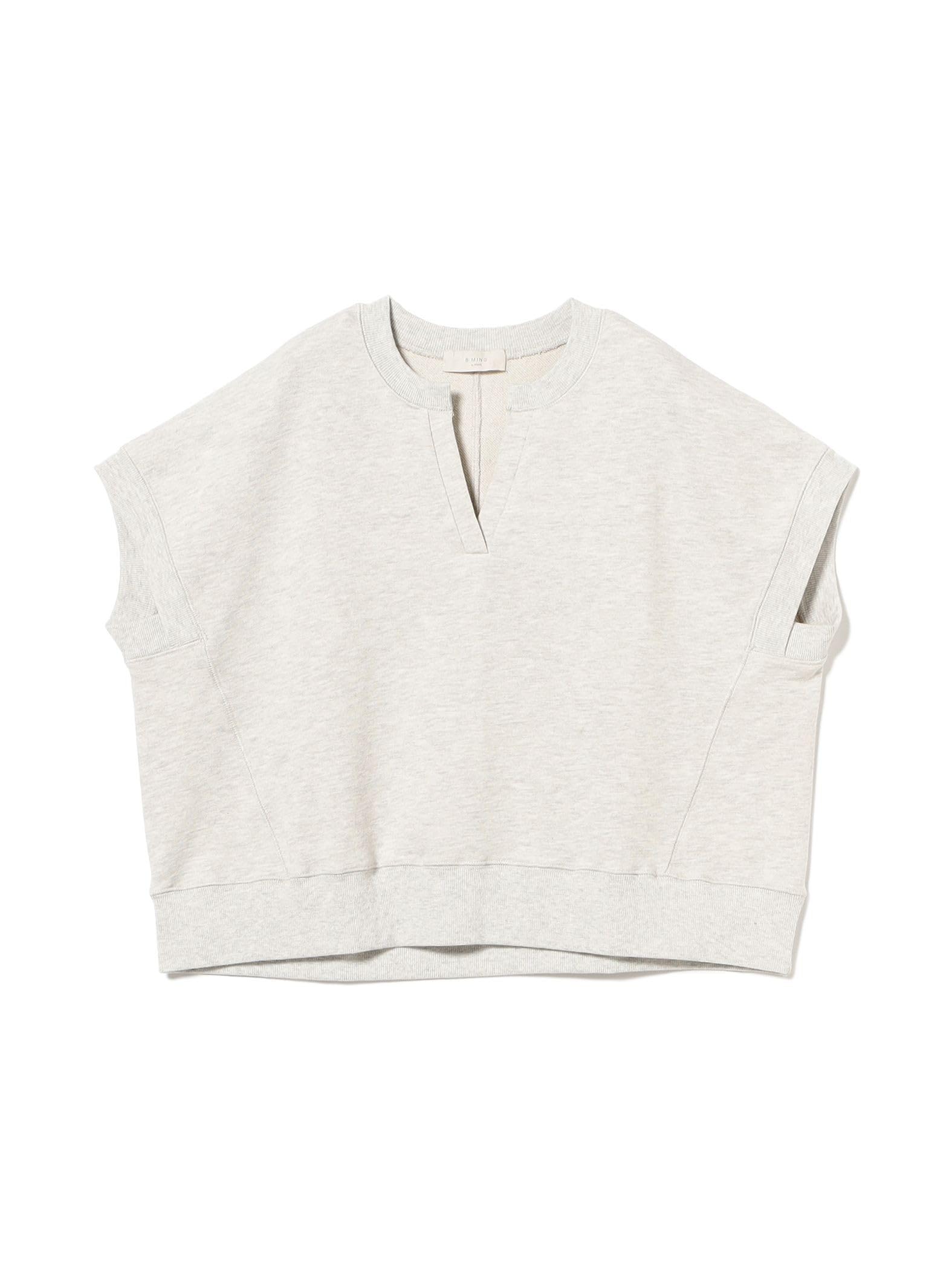 

B:MING LIFE STORE by BEAMS Women s S/S Skipper Fleece Pullover Sweatshirt, Natural, One Size