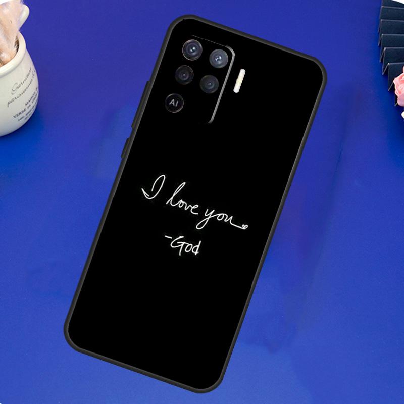 Bible Jesus Christ Christian Quotes Case For OPPO A17 A57 A77 A78 A15 A16 A52 A72 A76 A96 A74 A94 A5 A9 A31 A93 A54S A53S A57S
