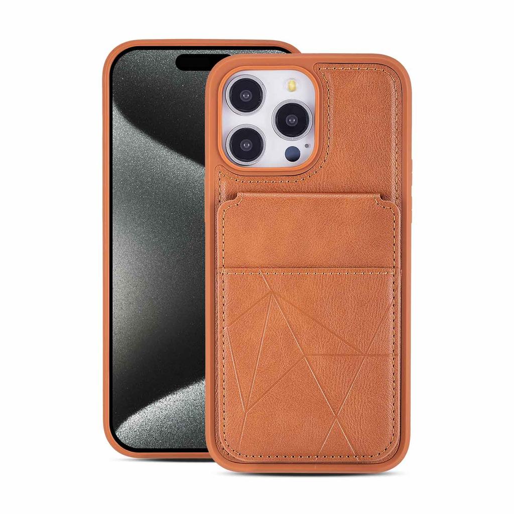 Business Luxury Strong Magnetic Cards Solt Phone Case for iPhone 17 Pro Max 16 Plus 15 14 13 12 Shockproof Slim Fit Stand Cover